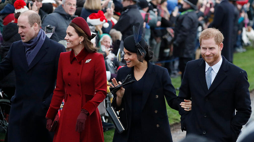Royals auf Weg zum Weihnachtsgottesdienst