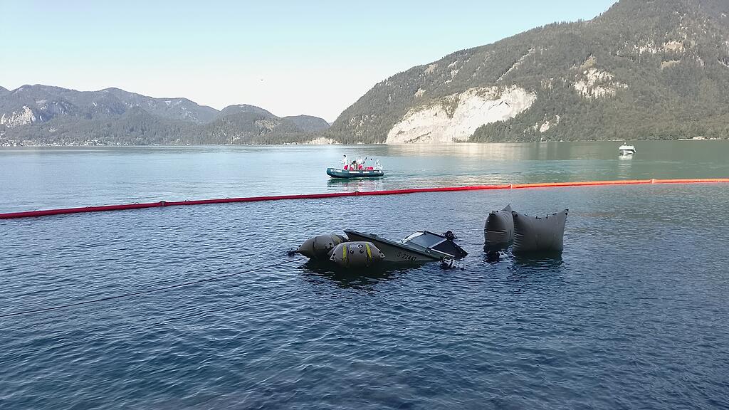 Bootsbergung am Wolfgangsee