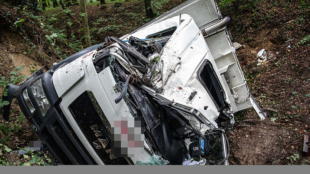 Lkw-Absturz Hallwang