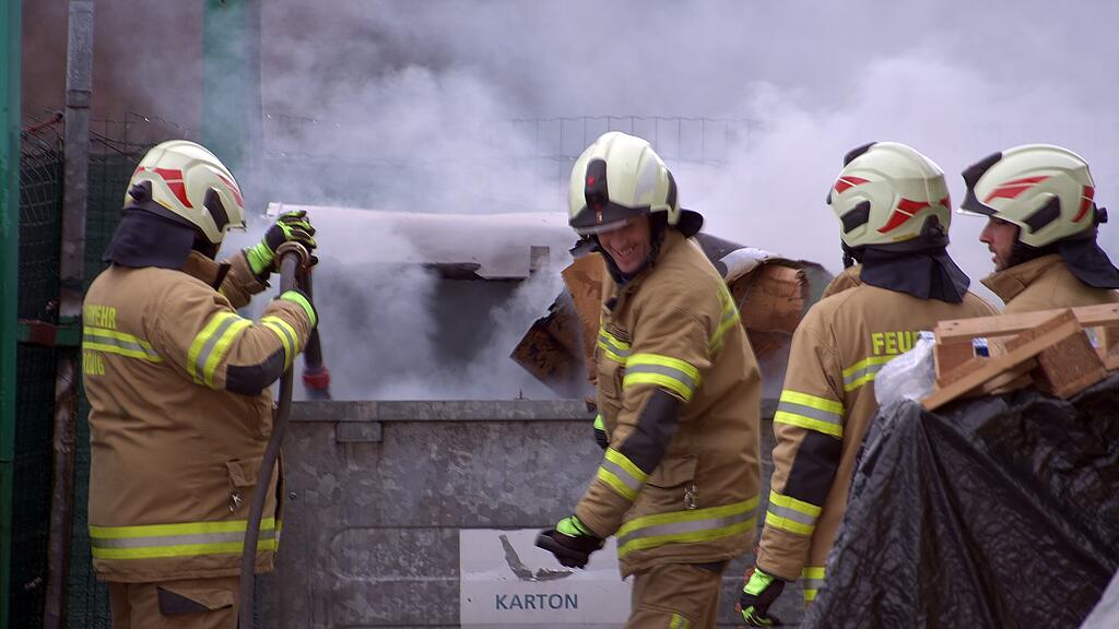 Containerbrand in Grödig