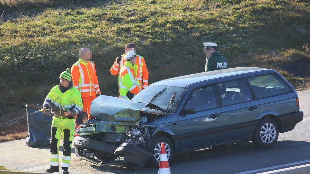 Auffahrunfall auf der A8 bei Neukirchen