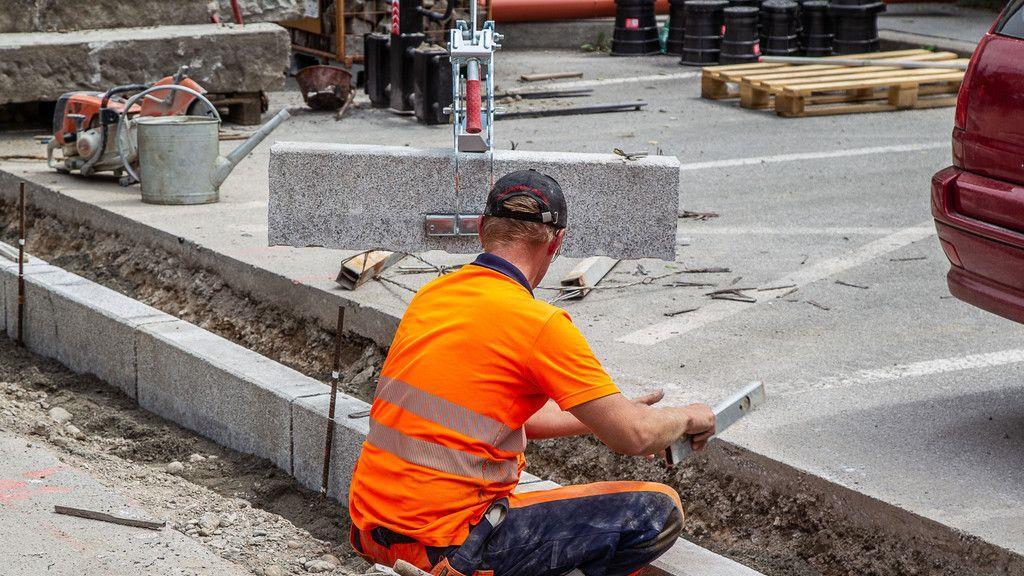 Baustelle an der Alten Grazer Bundesstraße