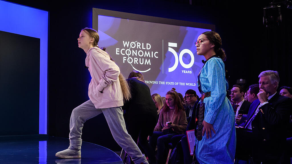 Greta Thunberg in Davos