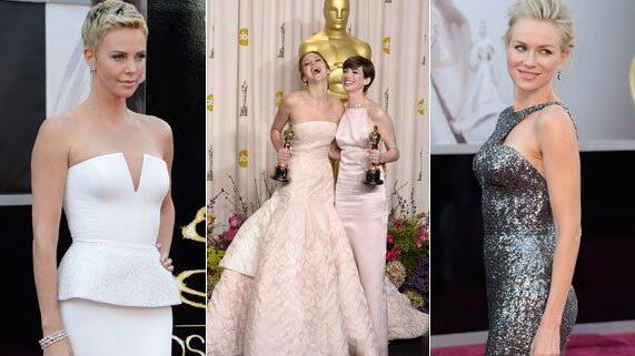 Schulterfrei und der Nude-Look waren bei den Damen der Oscars gefragt