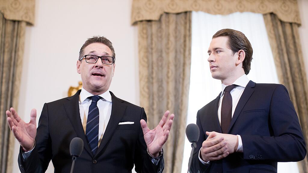 Kurz (re.) blieb in seiner Stellungnahme äußerst diplomatisch.