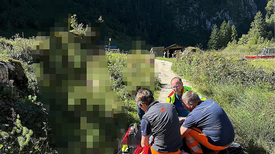 Urlauber von Kuh angerempelt