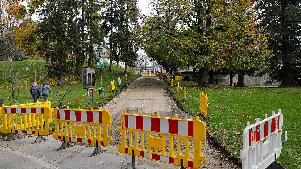 Rad- und Fußwege im Salzburger Kurgarten werden erneuert
