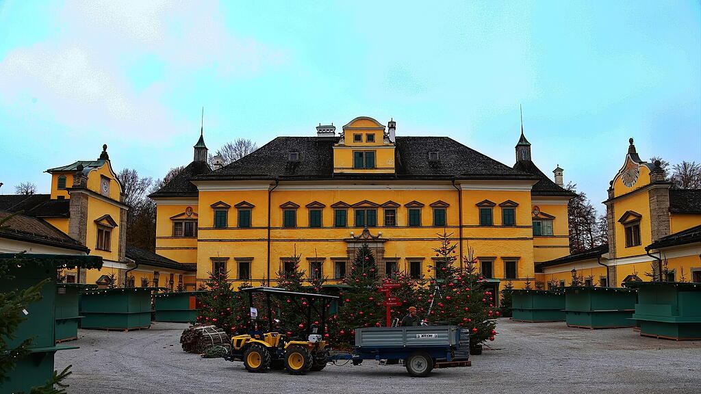 Hellbrunner Adventzauber: Aufbau