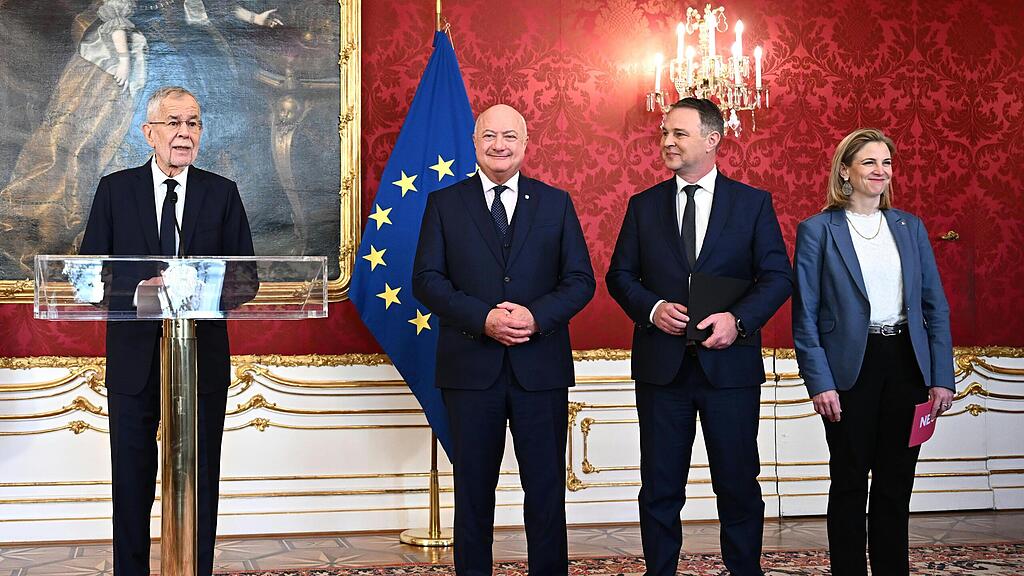 Van der Bellen, Stocker, Babler, Meinl-Reisinger