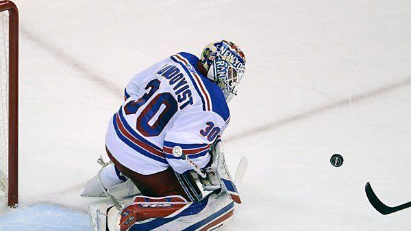 Rangers-Goalie Henrik Lundqvist hielt 35 Schüsse