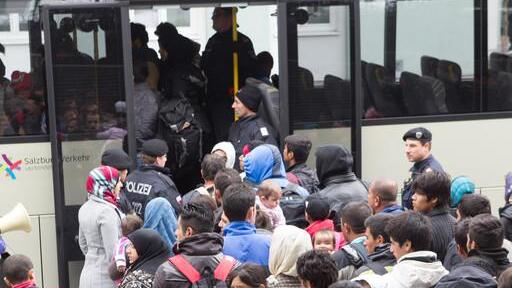 Flüchtlingssituation am Sonntag am Hauptbahnhof