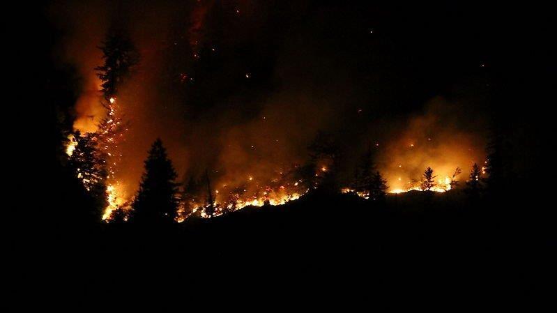 Waldbrand am Thumsee
