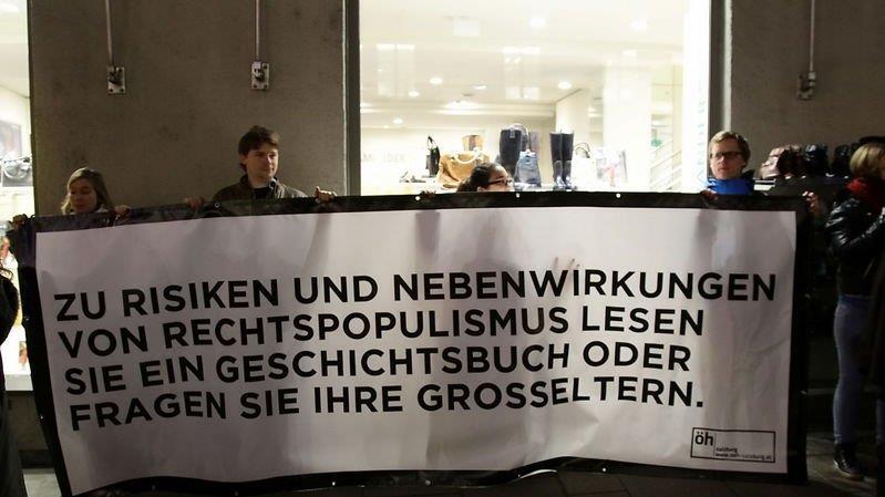 Demo gegen Strache