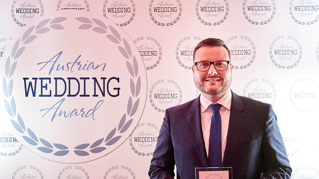 Der Mondseer Thomas Koppler wurde beim Austrian Wedding Award 2018 als bester Produzent eines Hochzeitsvideos ausgezeichnet.
