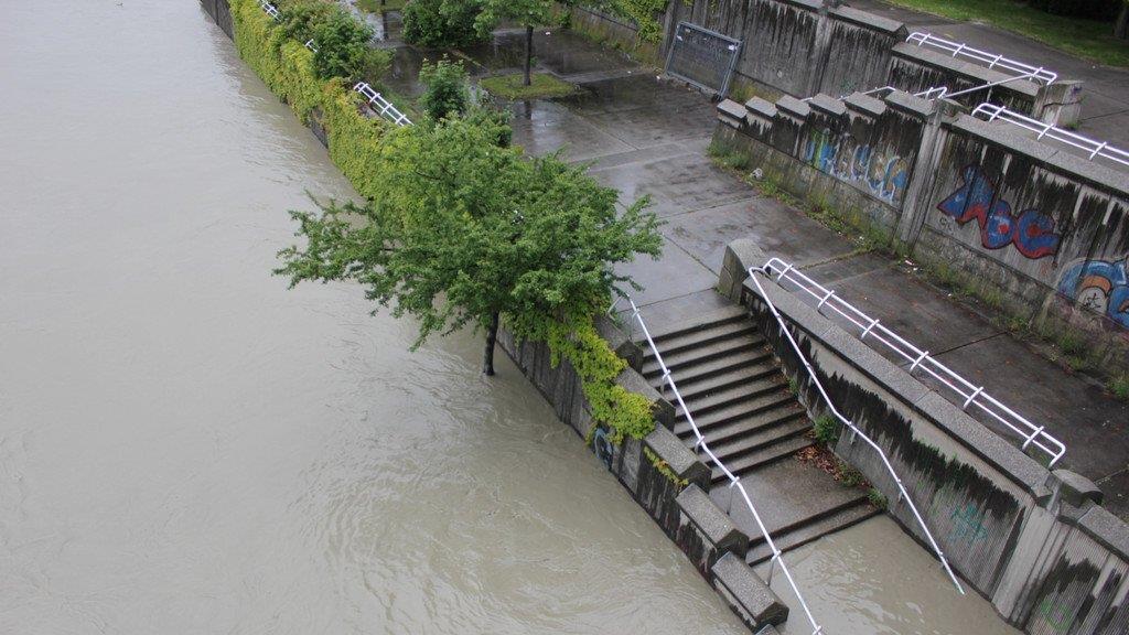 Hochwasser in Wien (Copa Cagrana)