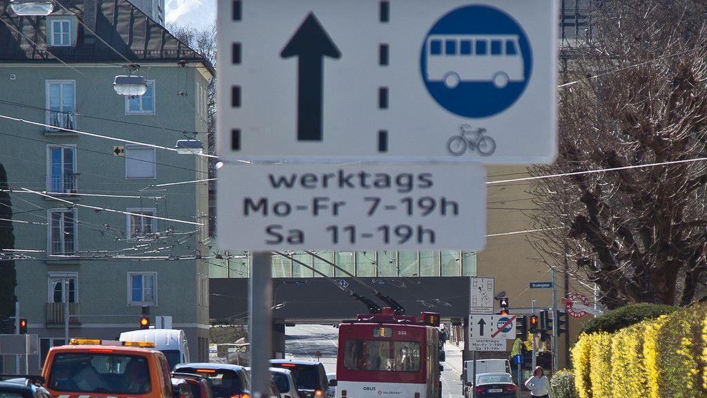 Neue Busspur in der Rudolf-Biebl-Straße
