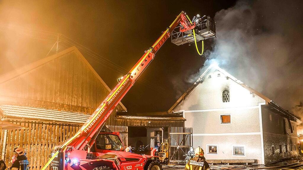 Großbrand in Burgkirchen