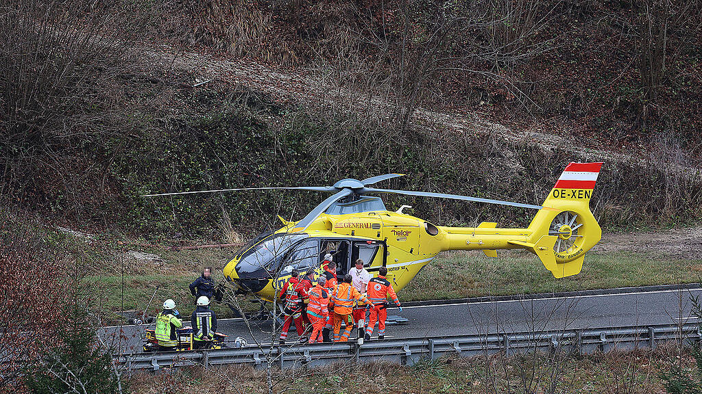 Schwerer Crash auf B21