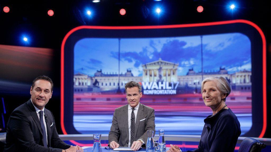 TV-Duell: Irmgard Griss - Heinz-Christian Strache