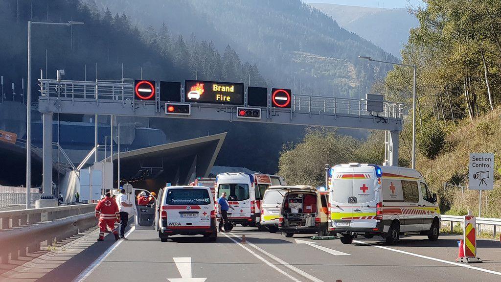 Brand im Gleinalmtunnel