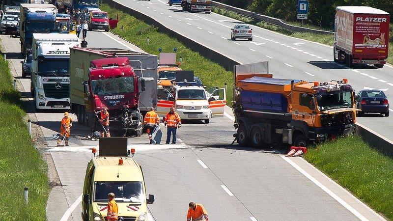 Lkw-Crash auf A1 II