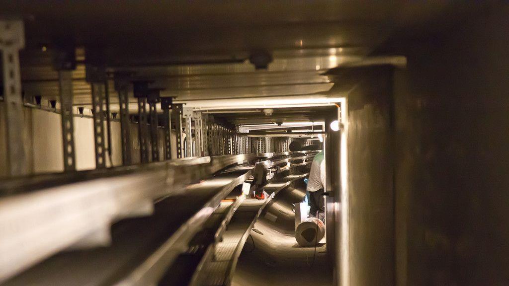 Feinschliff an der Baustelle im Lieferinger Tunnel