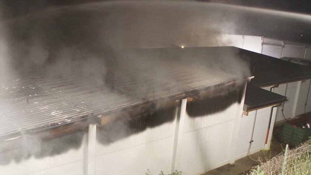 Brand in Müllentsorgungsfirma in St. Pantaleon II