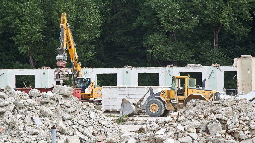 Riedenburg-Kaserne: Abriss nahezu abgeschlossen