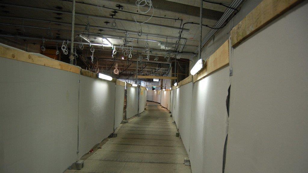 Fußgängerbrücke abgetragen