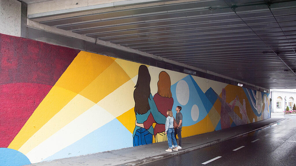 Graffiti-Projekt in der Stadt Salzburg