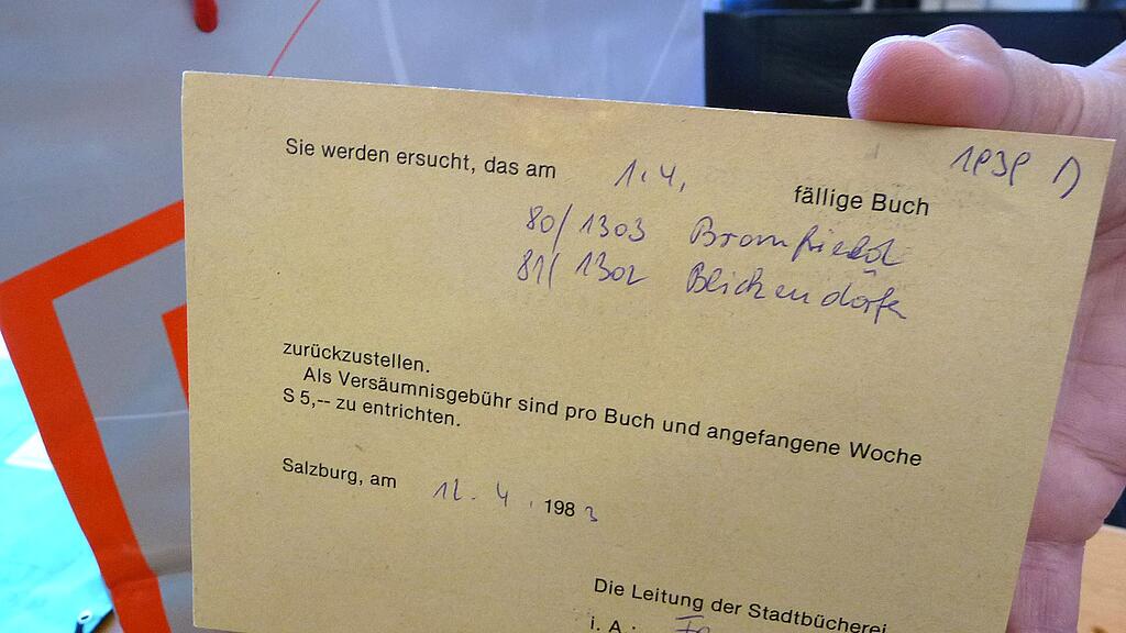 Herta Groh ist seit Jahrzehnten treue Stammleserin der Stadtbibliothek und hat die beiden eingemahnten Bücher auch ohne Mahnschreiben zurückgebracht.