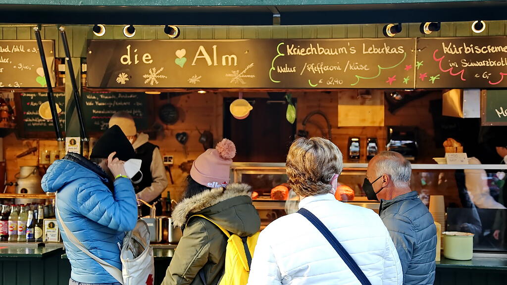 Salzburger Christkindlmarkt am 4. Adventsonntag