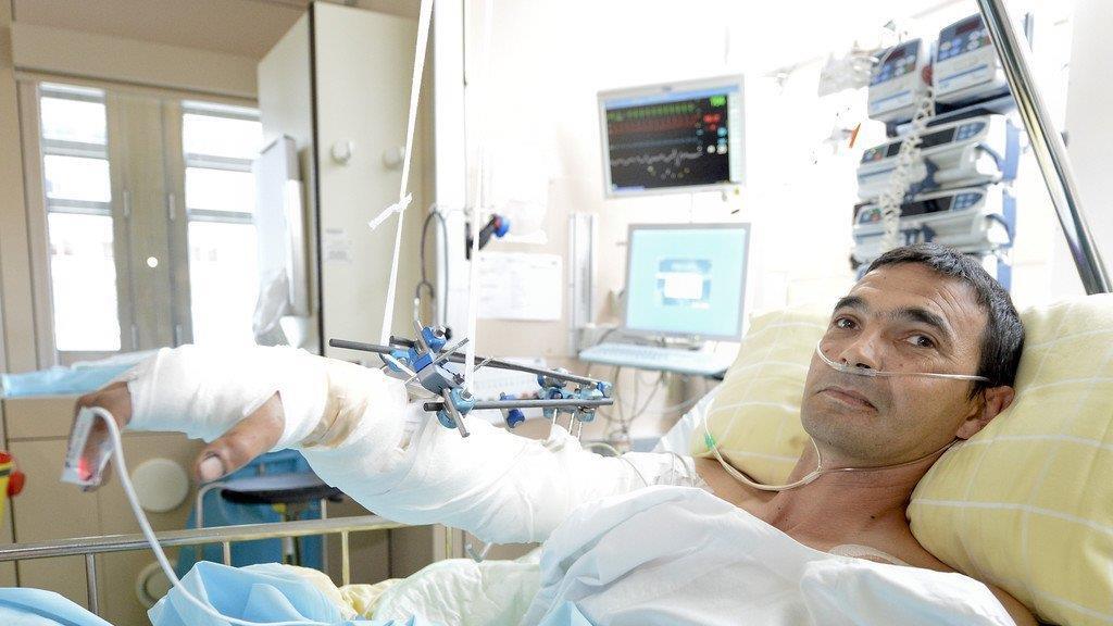 Arbeiter trennte sich Arm ab: Tibor A. im Wiener AKH