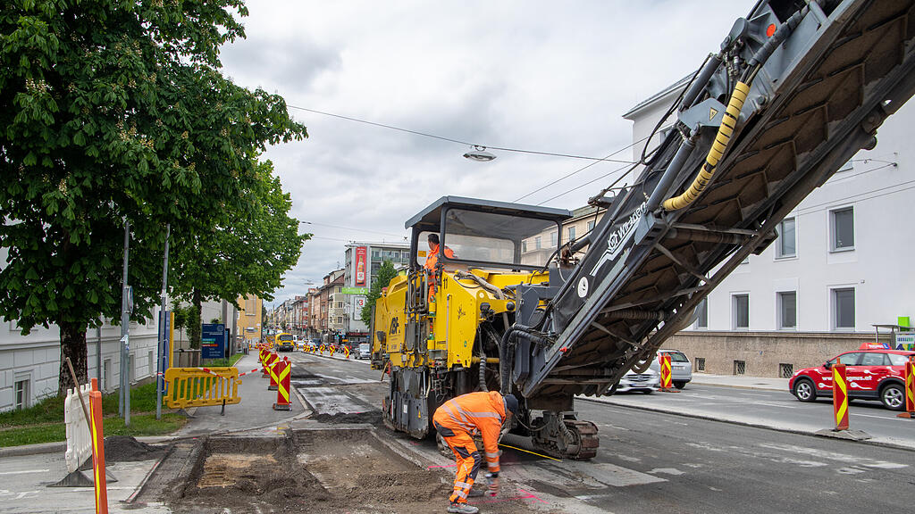 Ignaz Harrer Straße, Baustelle