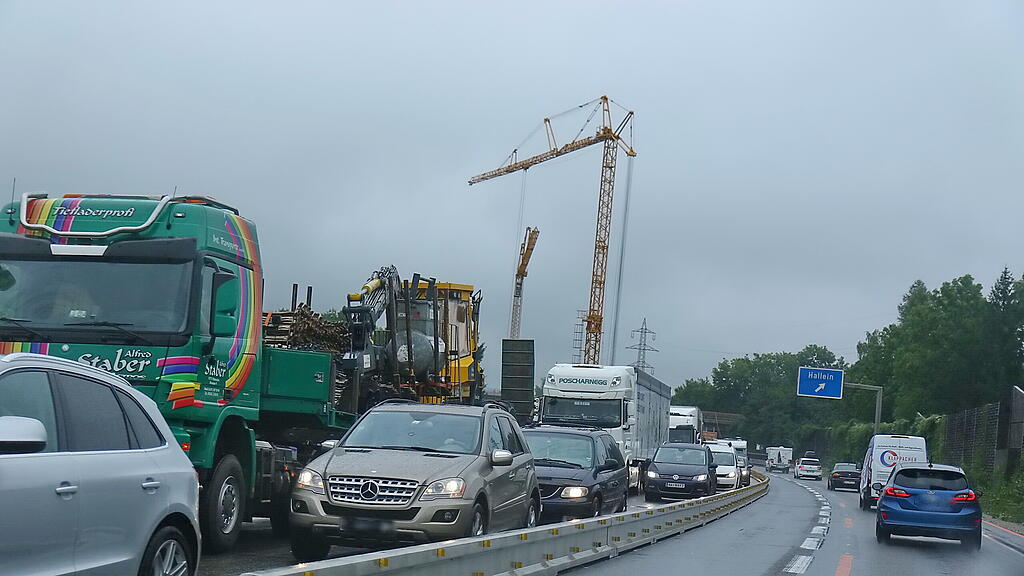 A10, Unfall, Hallein