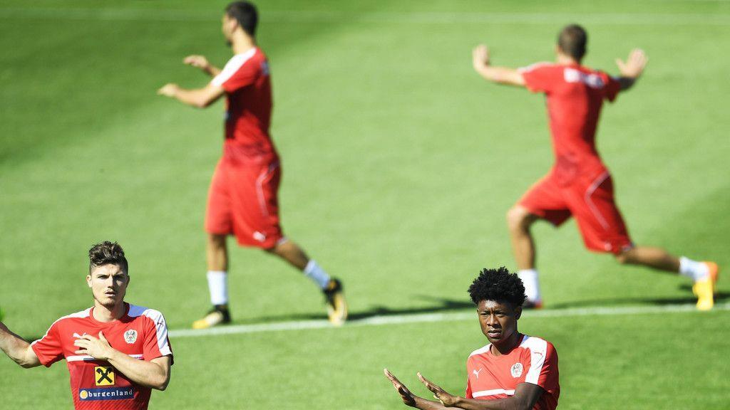 ÖFB-Team beim Training in Maria Enzersdorf