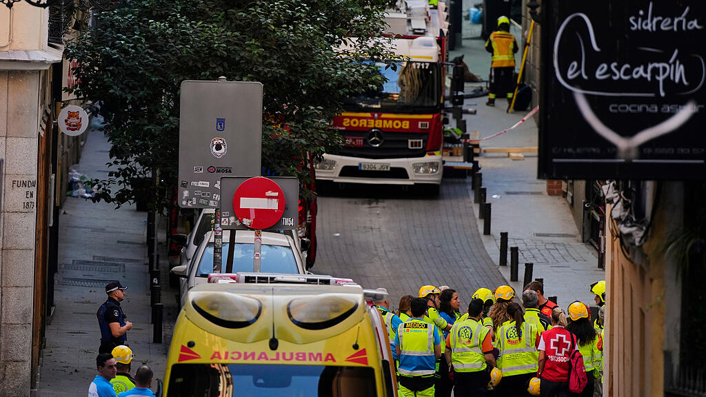 Gebäude stürzt in Madrid ein: Mehrere Tote