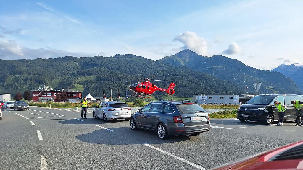 VU auf der B168a in Zell am See