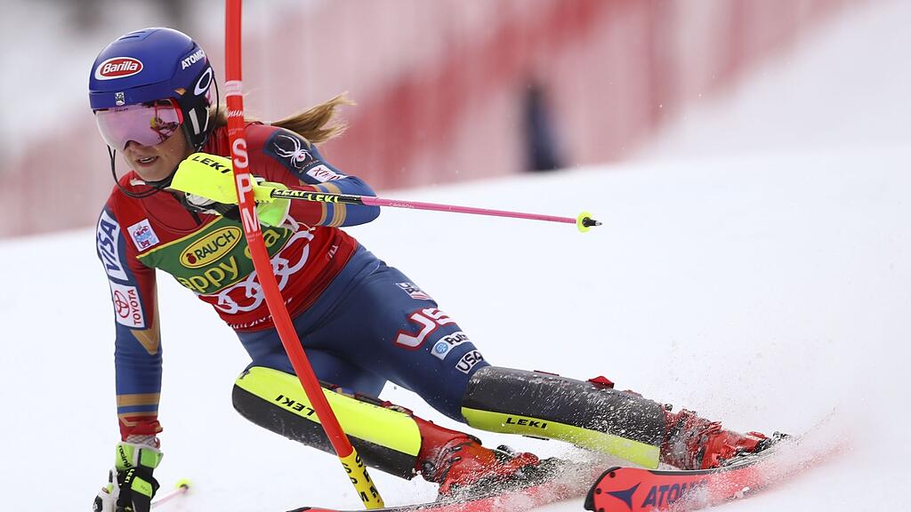 Shiffrin holte sich auch den Slalomsieg.