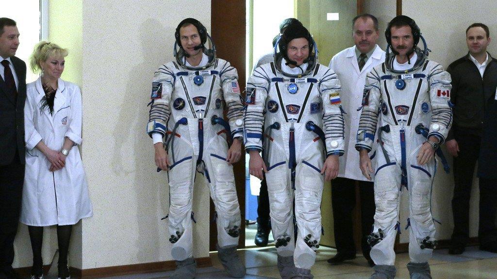 Astronaut Chris Hadfield auf der ISS