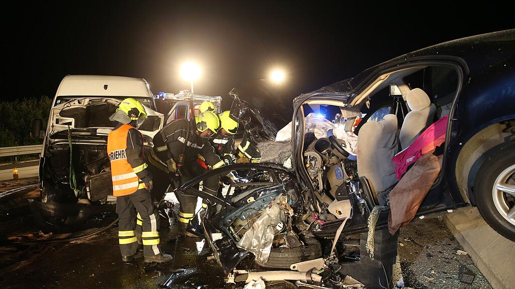 Ein Medikamententransporter wurde in den Geisterfahrerunfall verwickelt.
