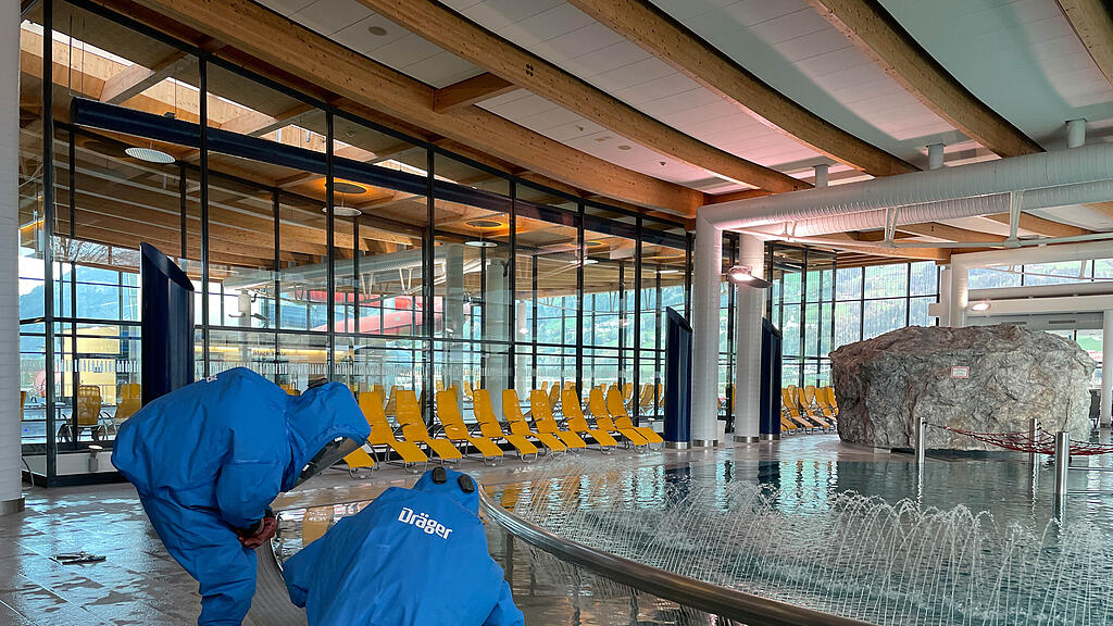 Chlorgas-Austritt Therme Tirol
