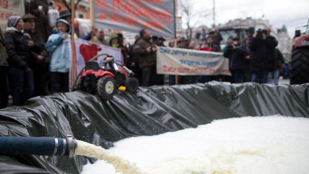 Ende der Milchquote: Aktionstag in Wien