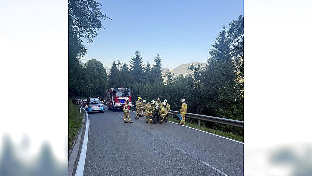 Motorradunfall Goldegger Landesstraße