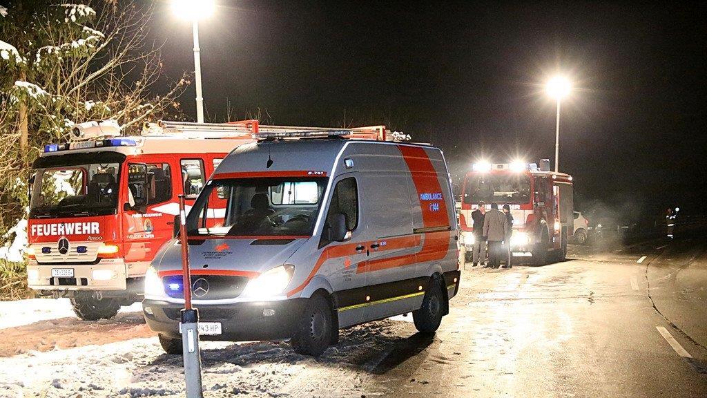 Pkw stürzt in Saalach