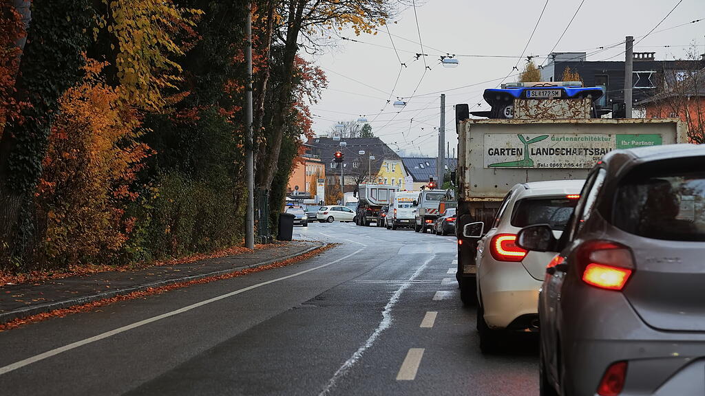 Nadelöhr für Autofahrer im Nonntal