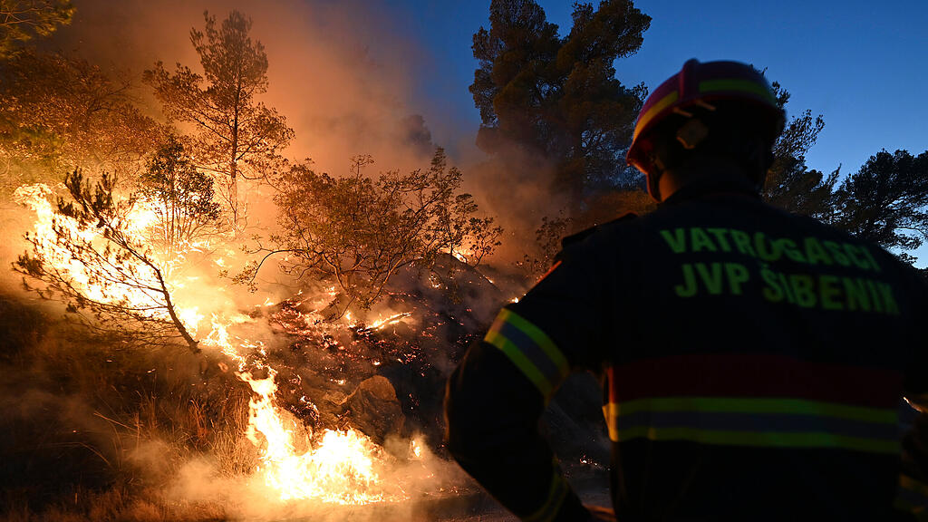 Waldbrand in Kroatien