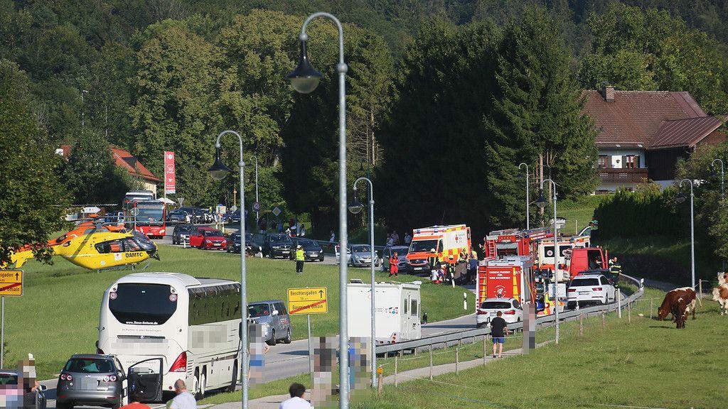 Schwerer Motorradunfall auf der B20