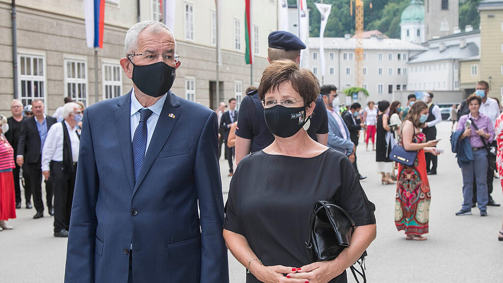Festspiele, Van der Bellen, Rabl-Stadler, Crepaz