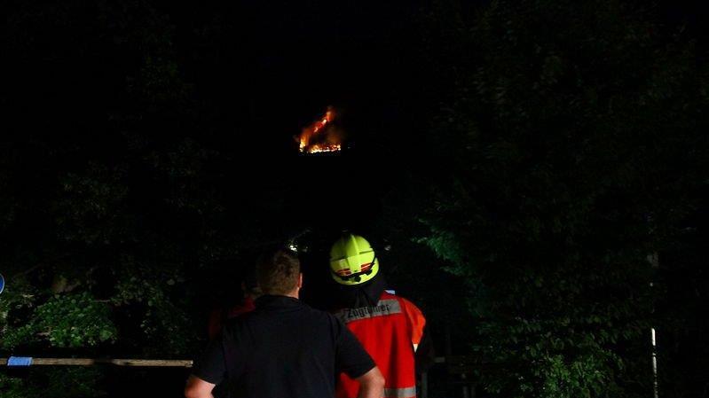 Waldbrand am Thumsee